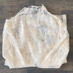 High Neck Lace Top
